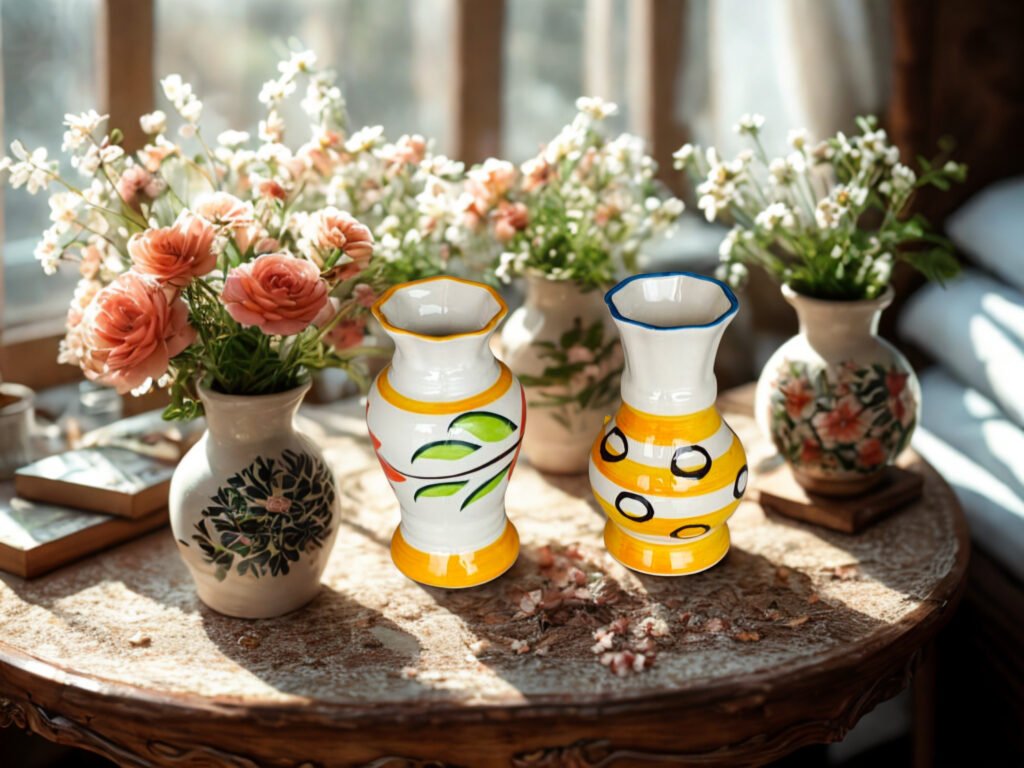 6" flower pot painting (1*48)